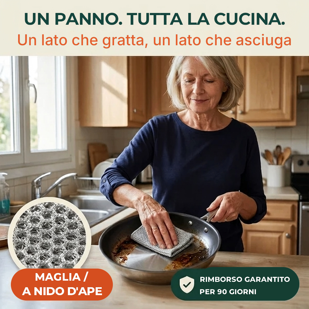 Borevio™ Panni magici in filo d'acciaio – Puliscono tutto senza graffiare