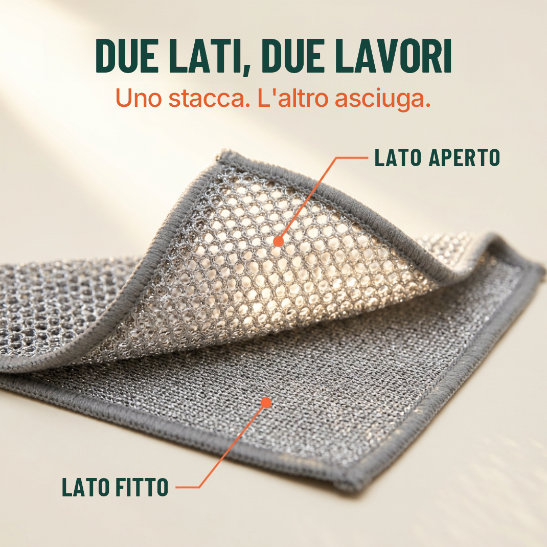 Borevio™ Panni magici in filo d'acciaio – Puliscono tutto senza graffiare