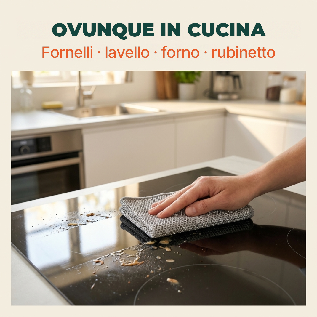 Borevio™ Panni magici in filo d'acciaio – Puliscono tutto senza graffiare